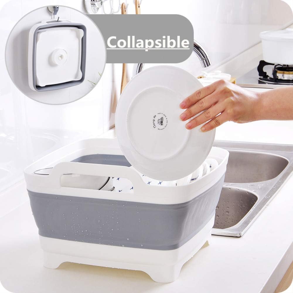 Collapsible Dish Basin with Drain Plug, 2.4 Gal(9L)