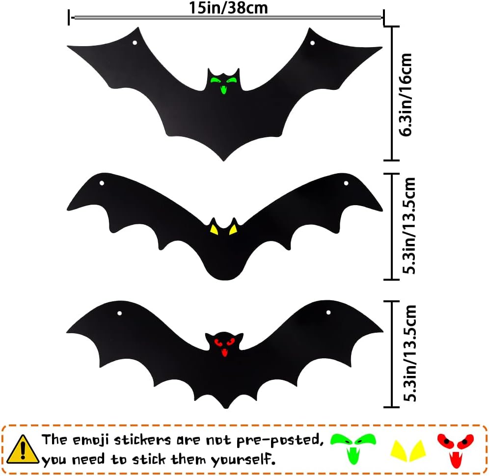 Halloween Hanging Bats 18Pcs