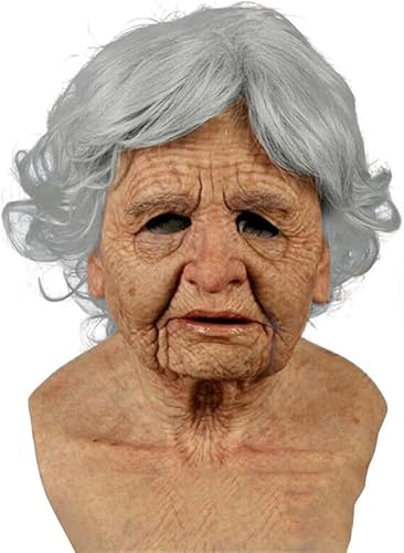 Halloween Realistic Old Man Mask