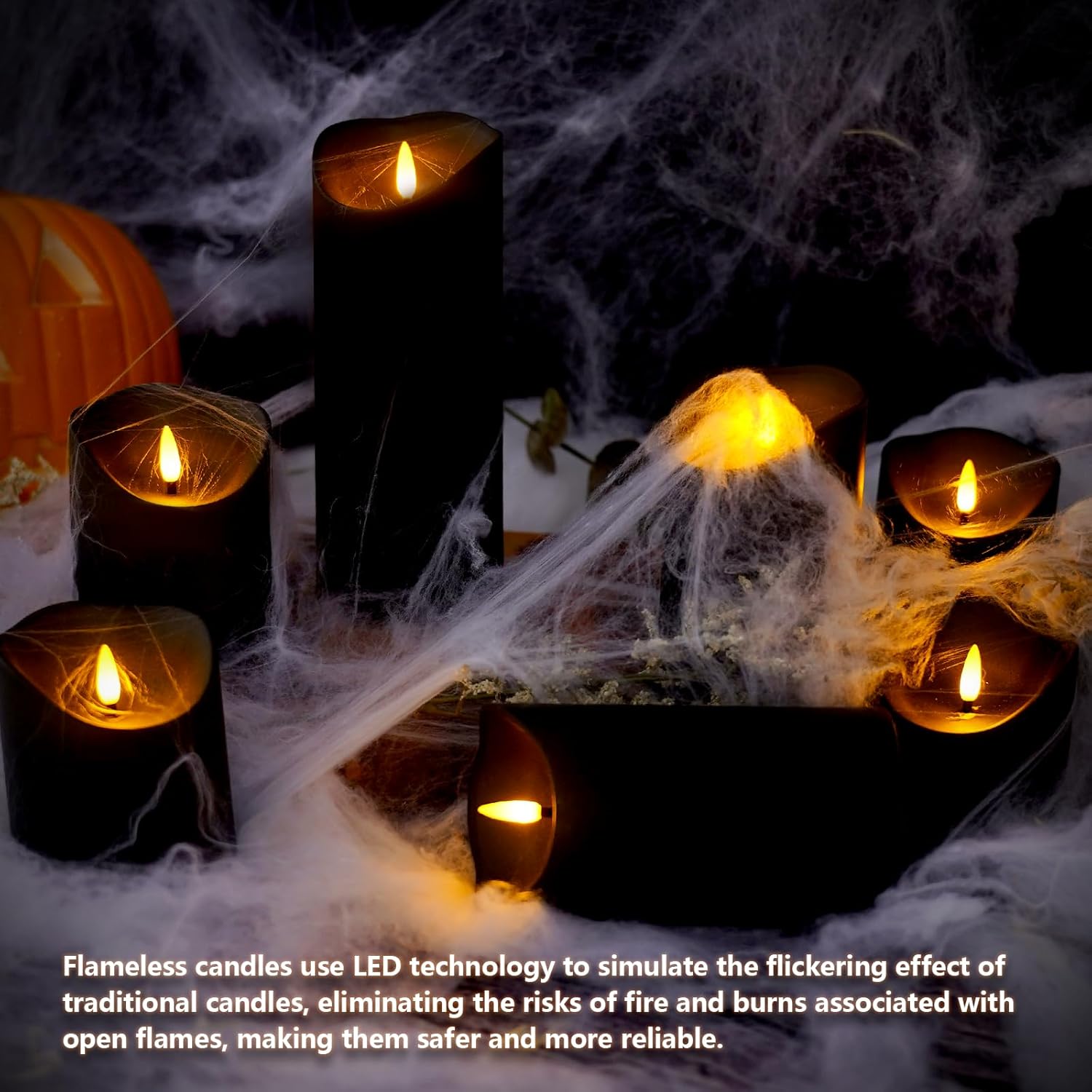 Halloween Flameless Candles with Remote
