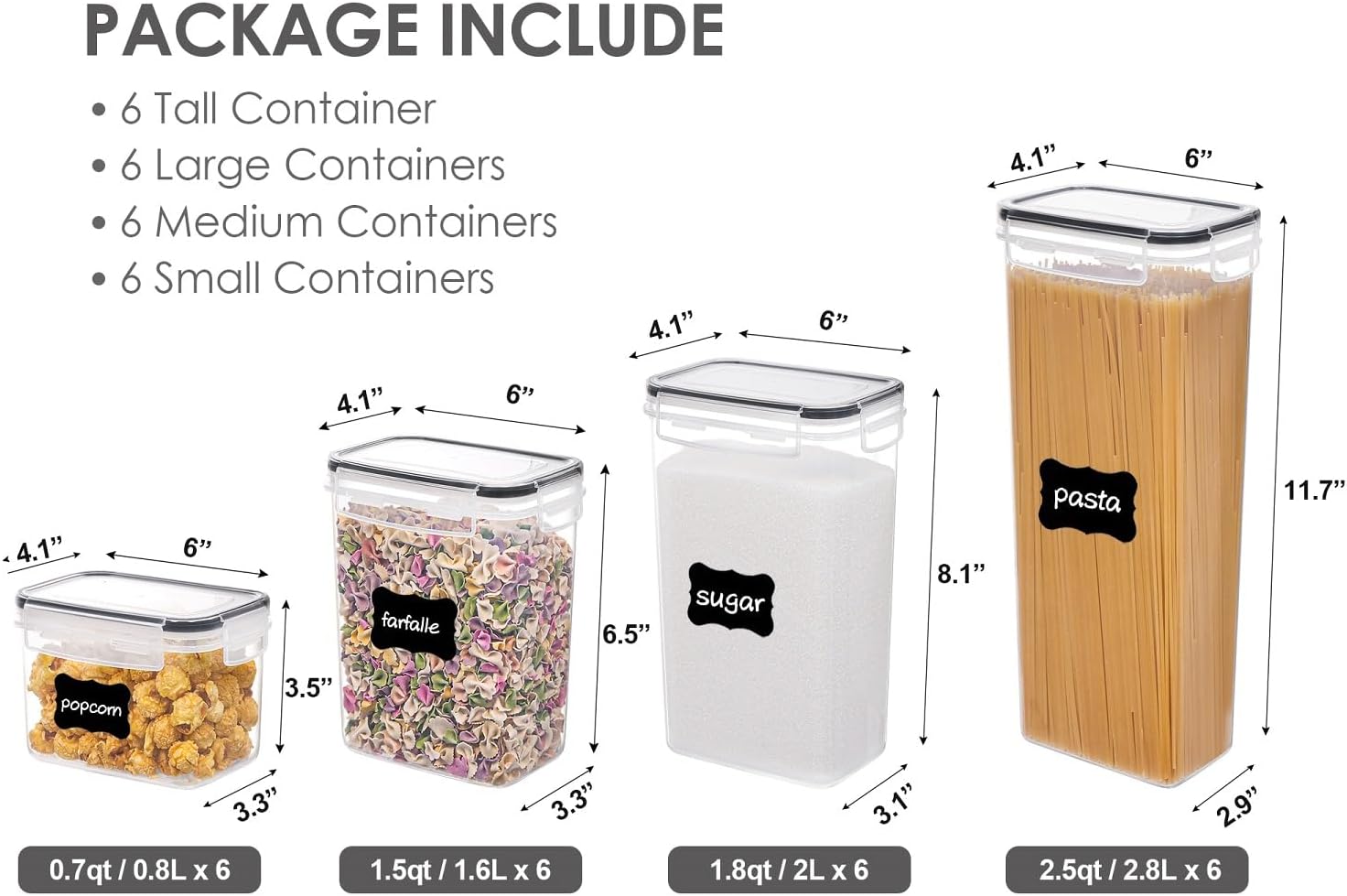 24 pcs Food Storage Containers