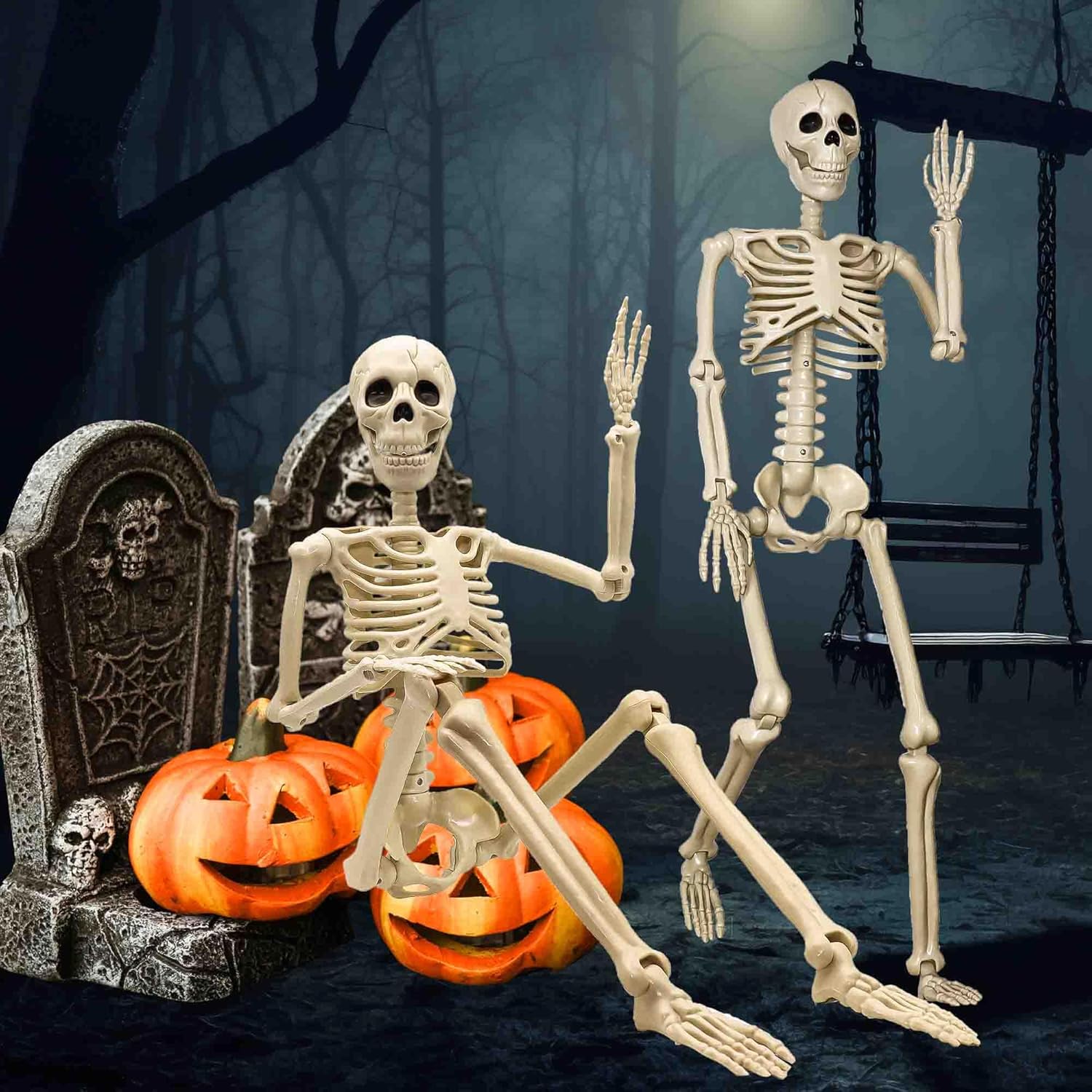 Halloween Skeleton, 2 Pack 36"
