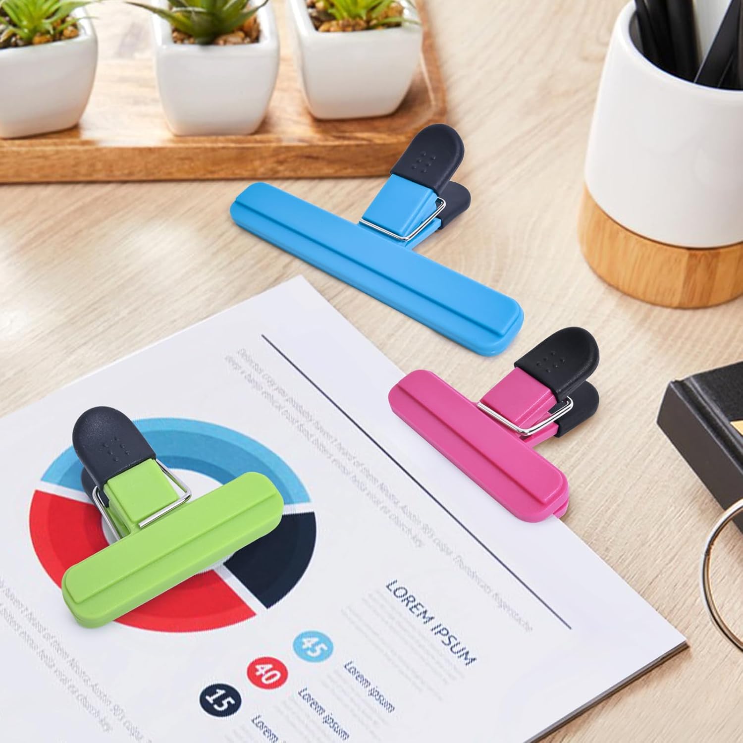 9Pack Large Chip Bag Clips