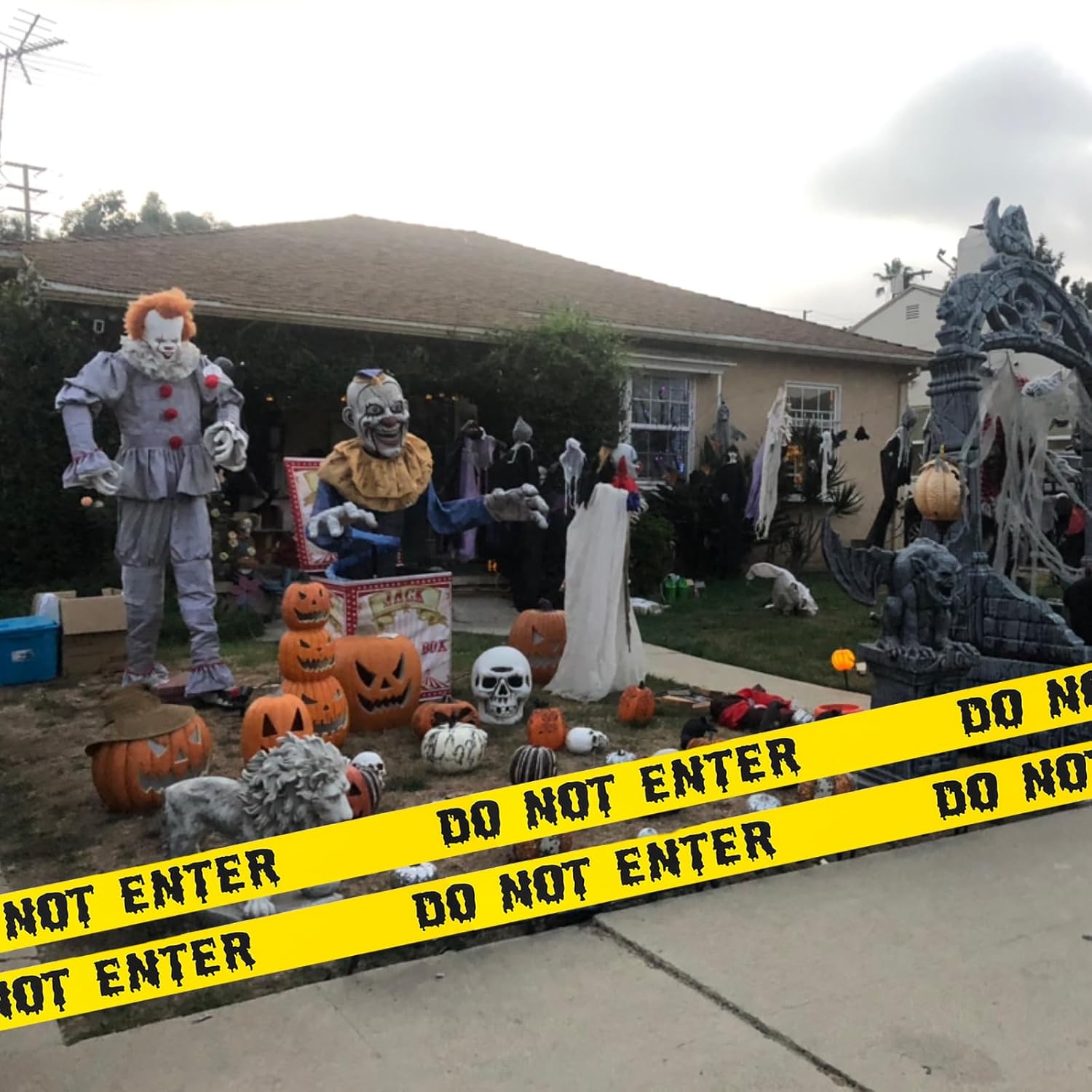 Halloween Decorations DO NOT ENTER Tape 1.9in x 82Ft