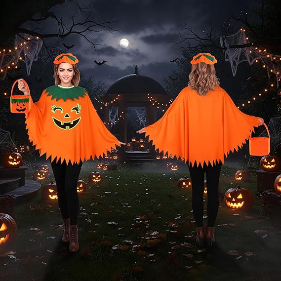 Halloween 3PCS Pumpkin Costume for Women