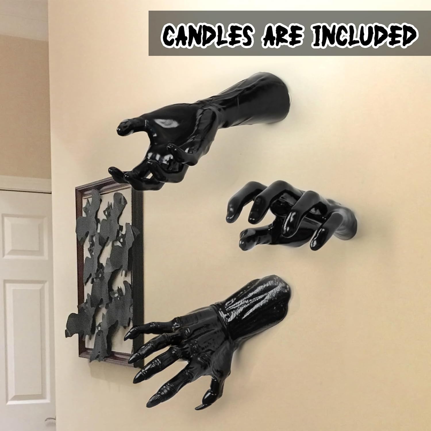 Halloween Creepy Reaching Hands, 3 Pcs