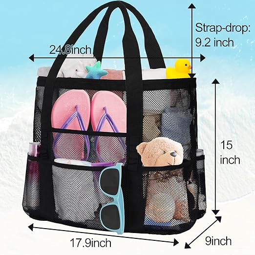 Mesh Beach Bag  for Women
