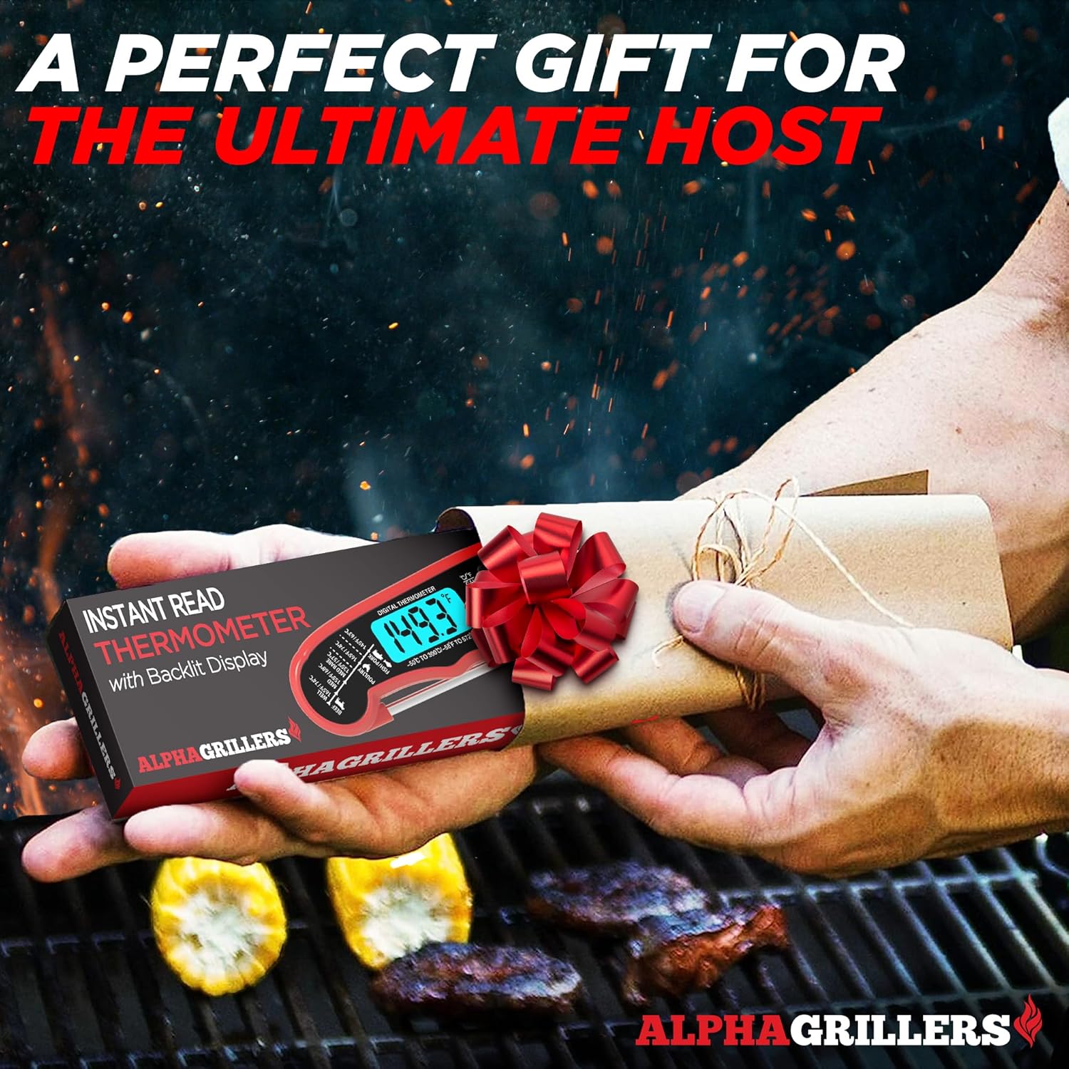 Alpha Grillers Meat Thermometer Digital