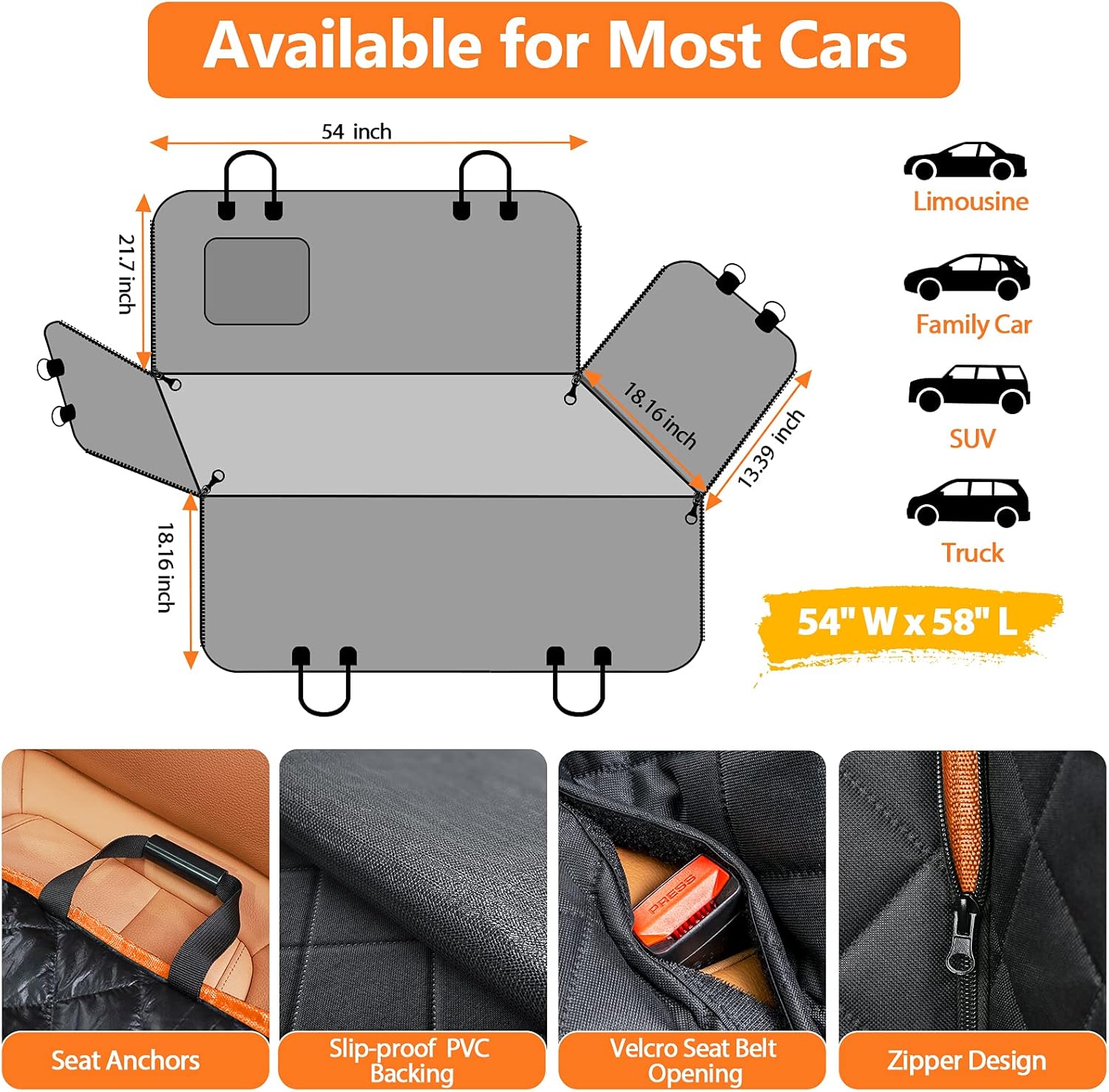 Dog Car Seat Cover for Pets