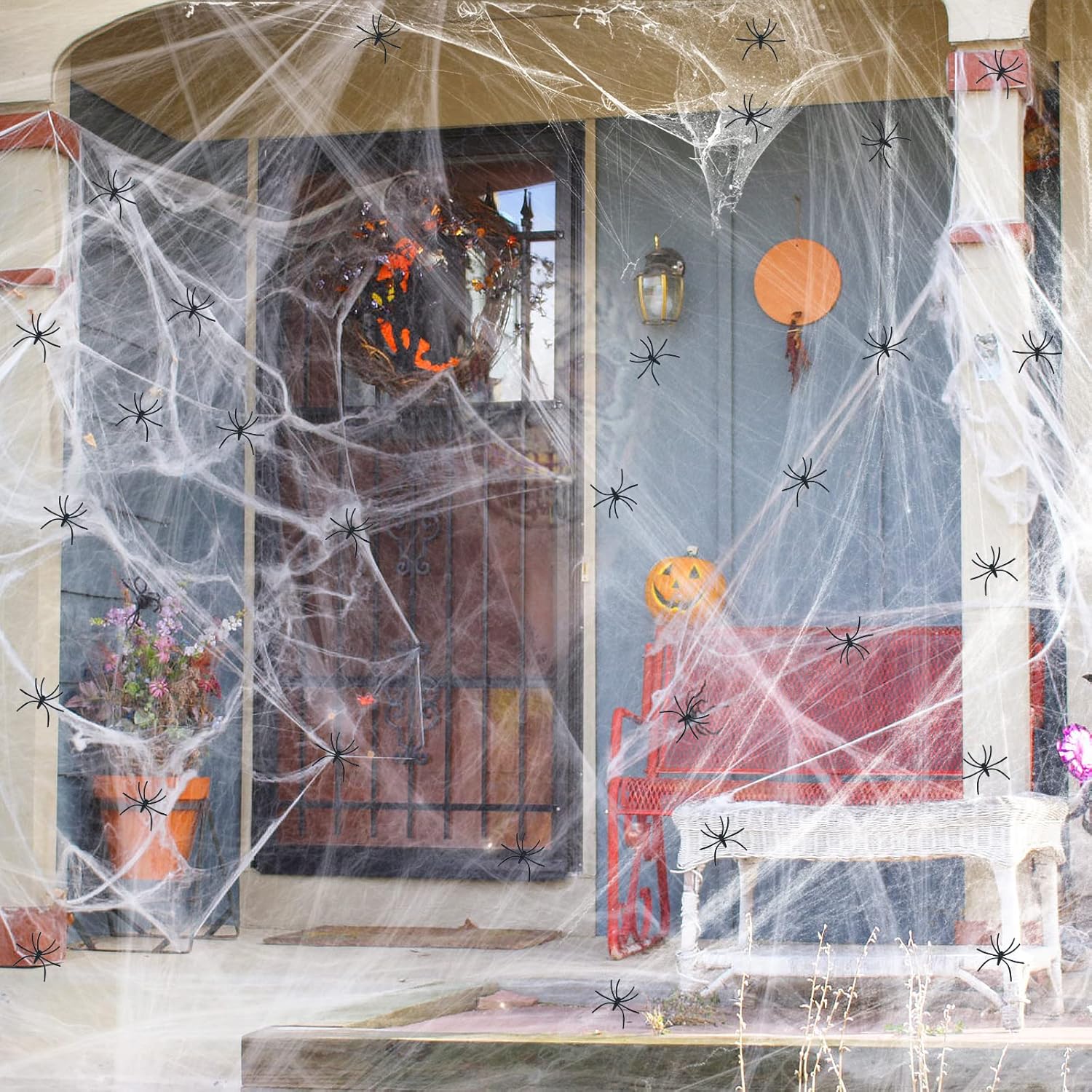 1400 sqft Halloween Spider Webs