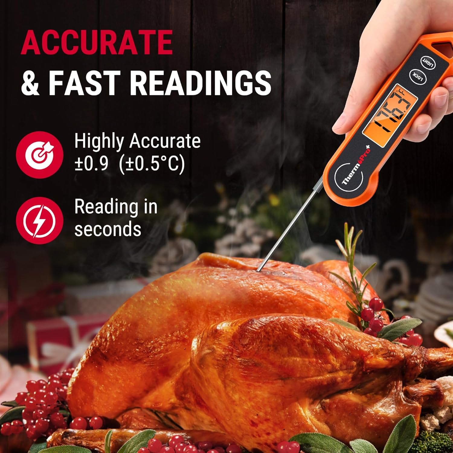 Digital Meat Thermometer for Cooking