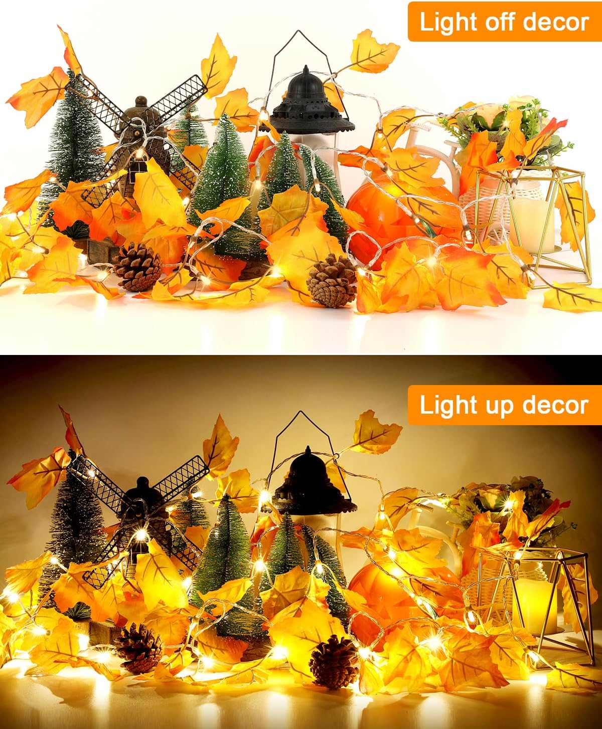 2 Pack Halloween String Lights