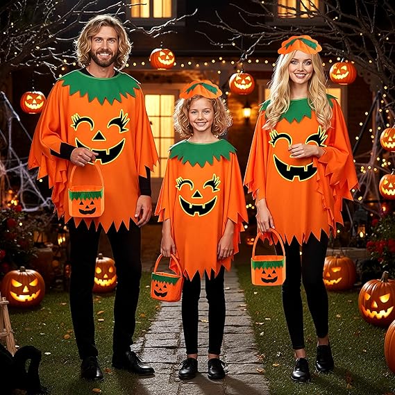 Halloween 3PCS Pumpkin Costume for Women