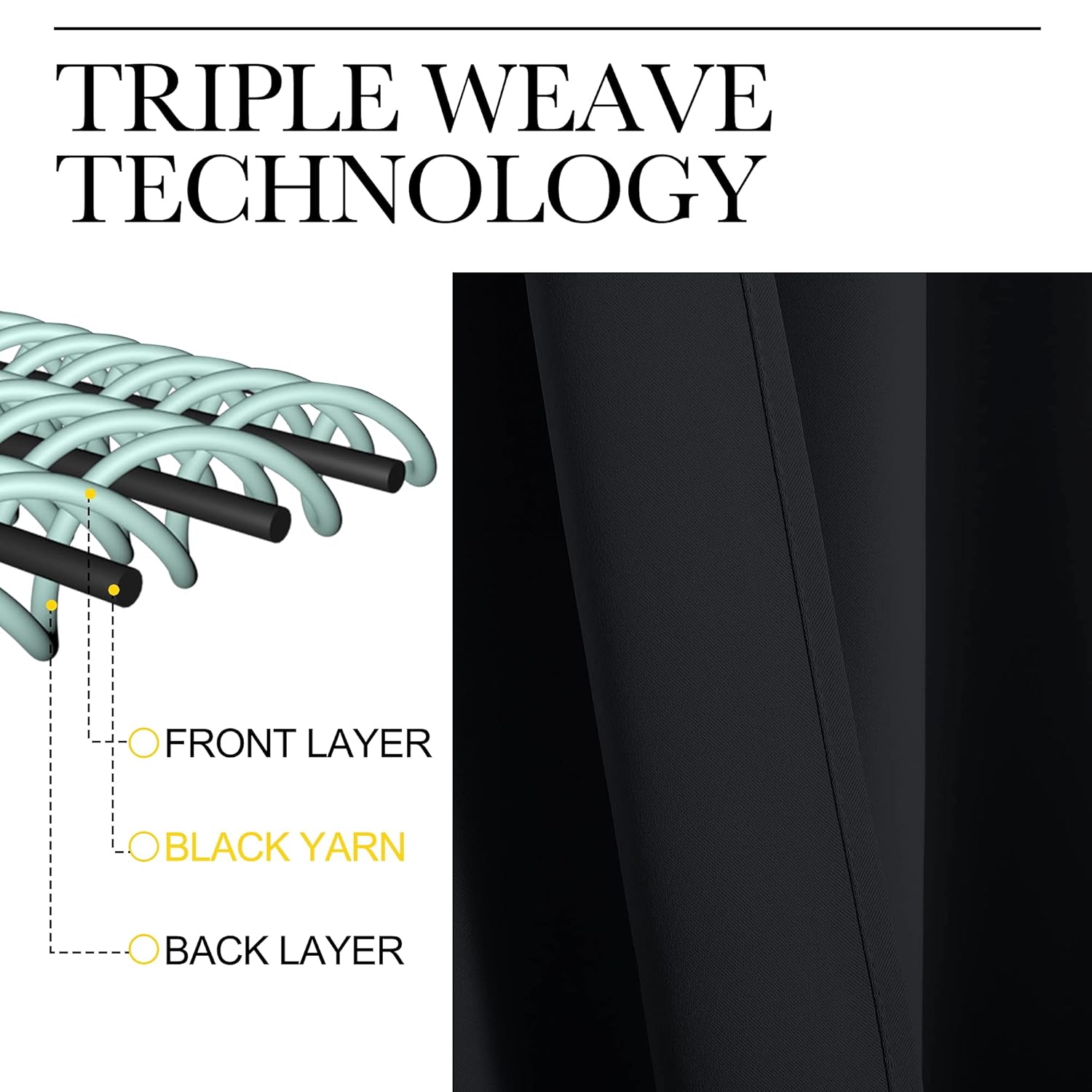 Halloween Pitch Black Curtains