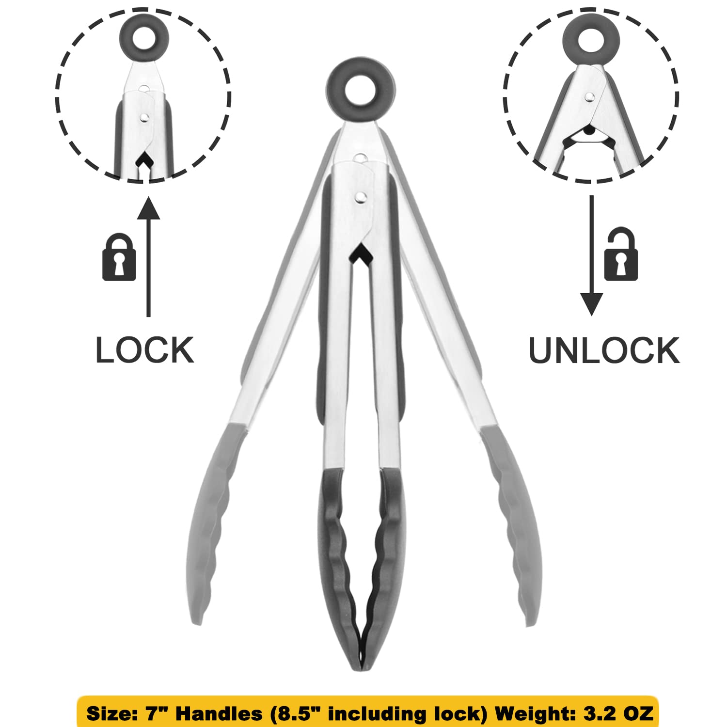 Small Silicone Tongs