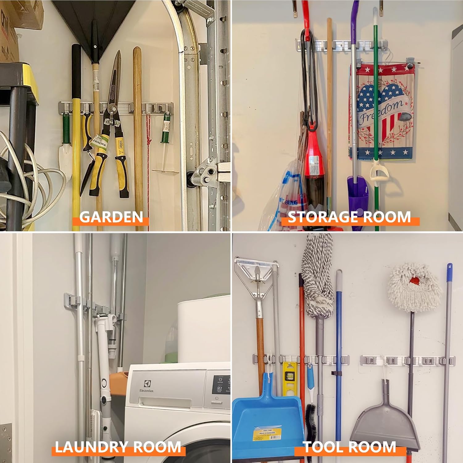 Broom Holder Wall Mount