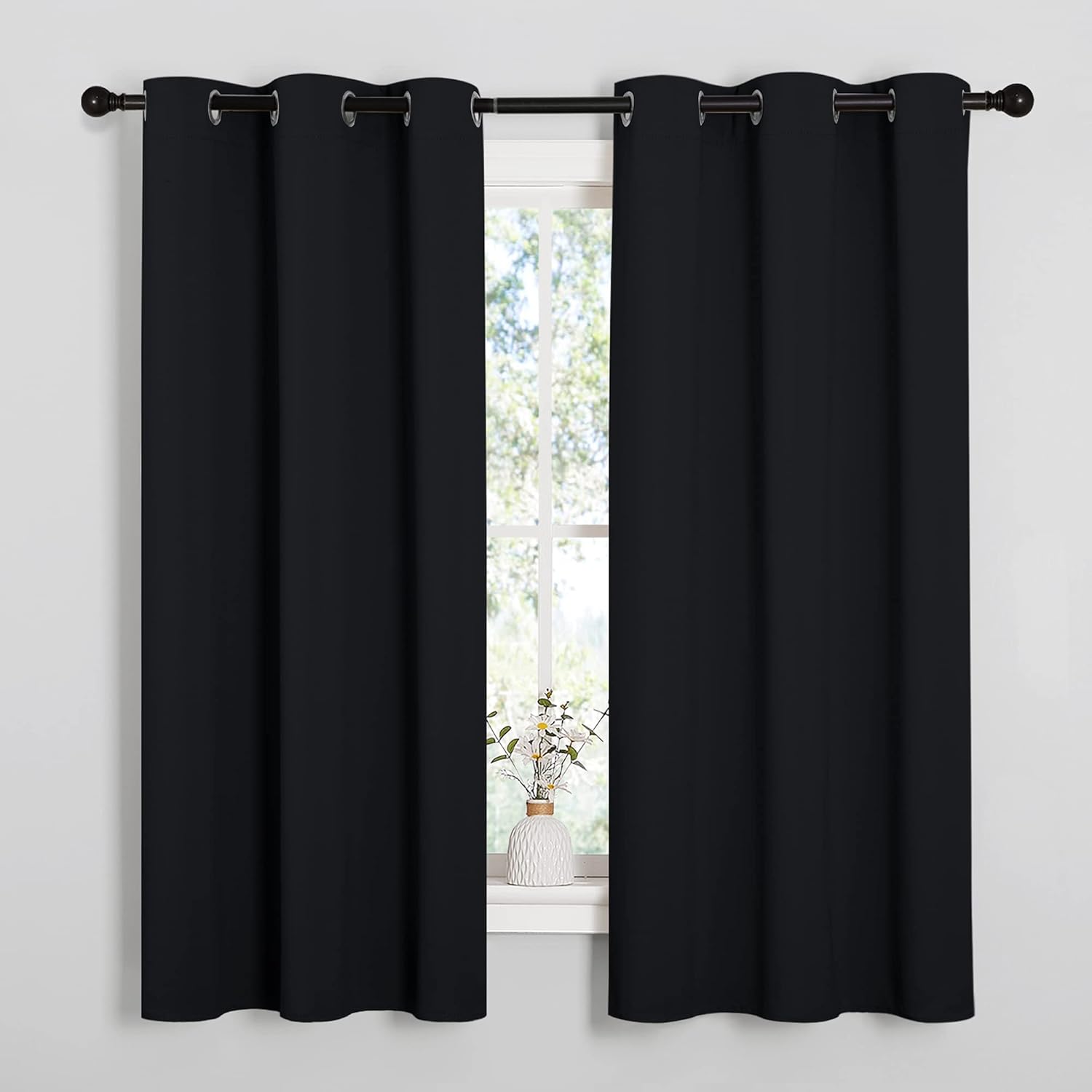 Halloween Pitch Black Curtains