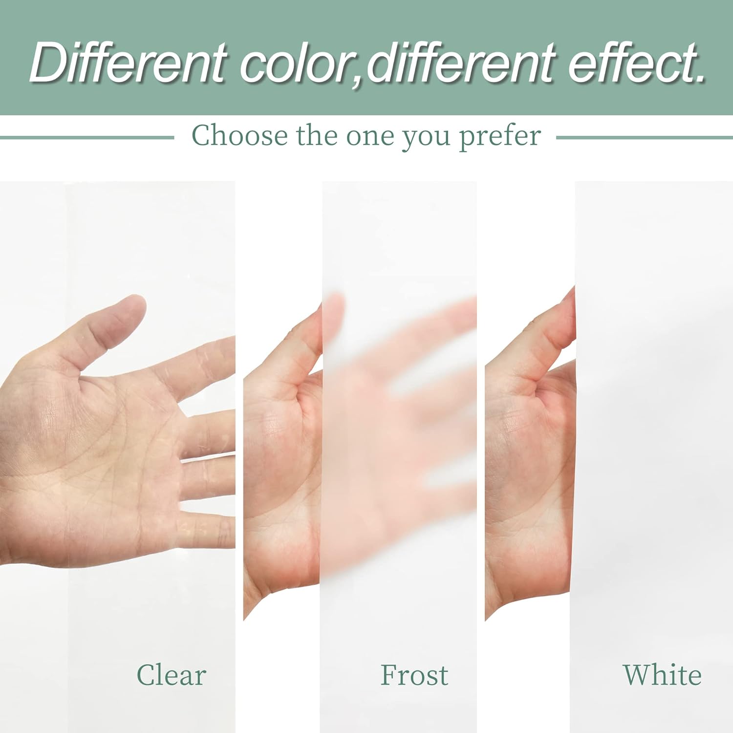 Awesome Clear Shower Curtain Liner with 3 Magnets