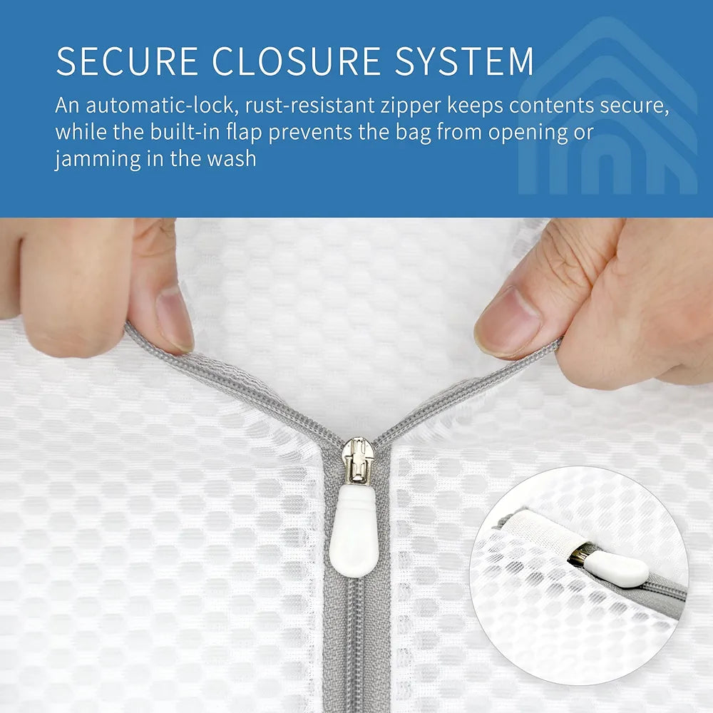 Honeycomb Mesh Laundry Bags, 3Pcs