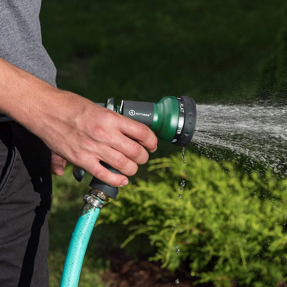 Garden Hose Spray Nozzle with 7 Adjustable Watering Patterns