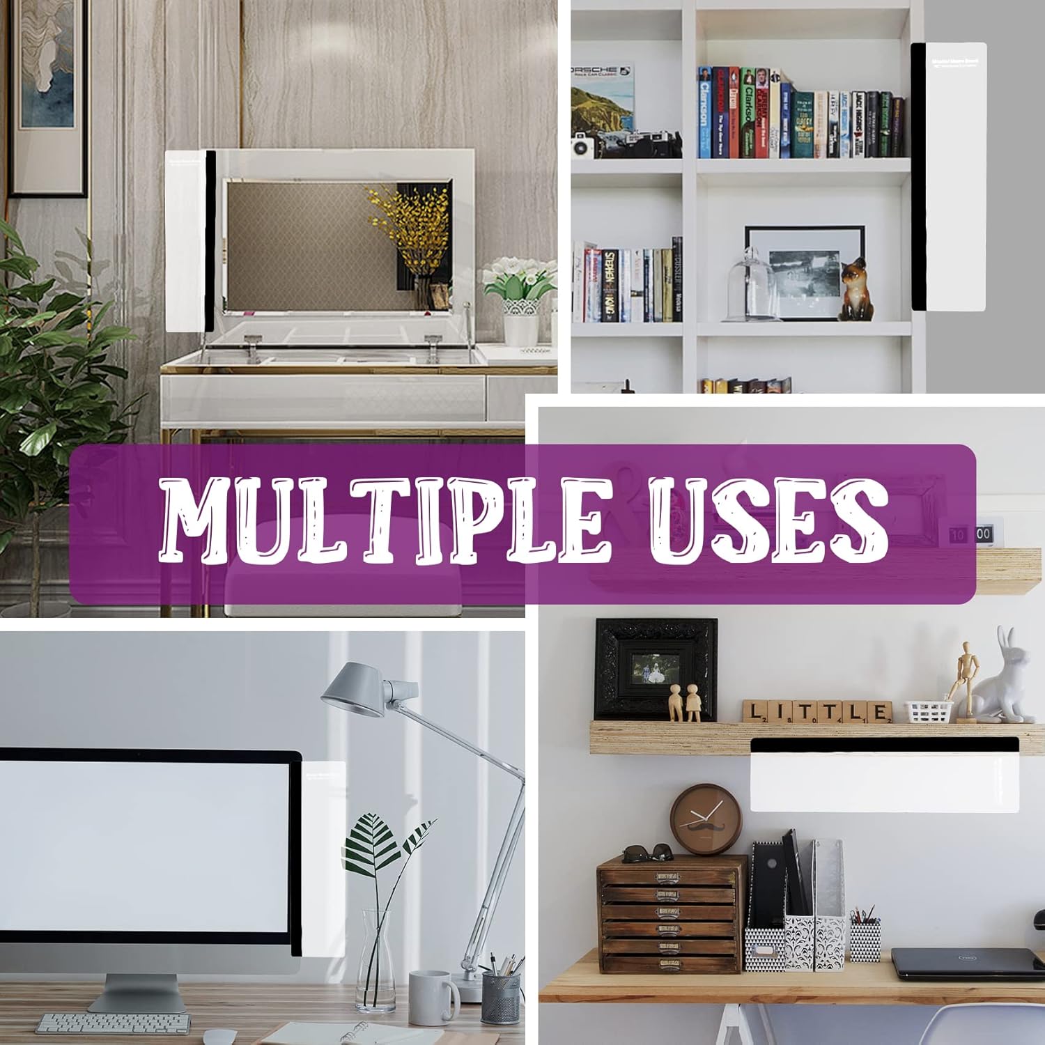 2 pcs Multifunction Computer Monitor Memo Board