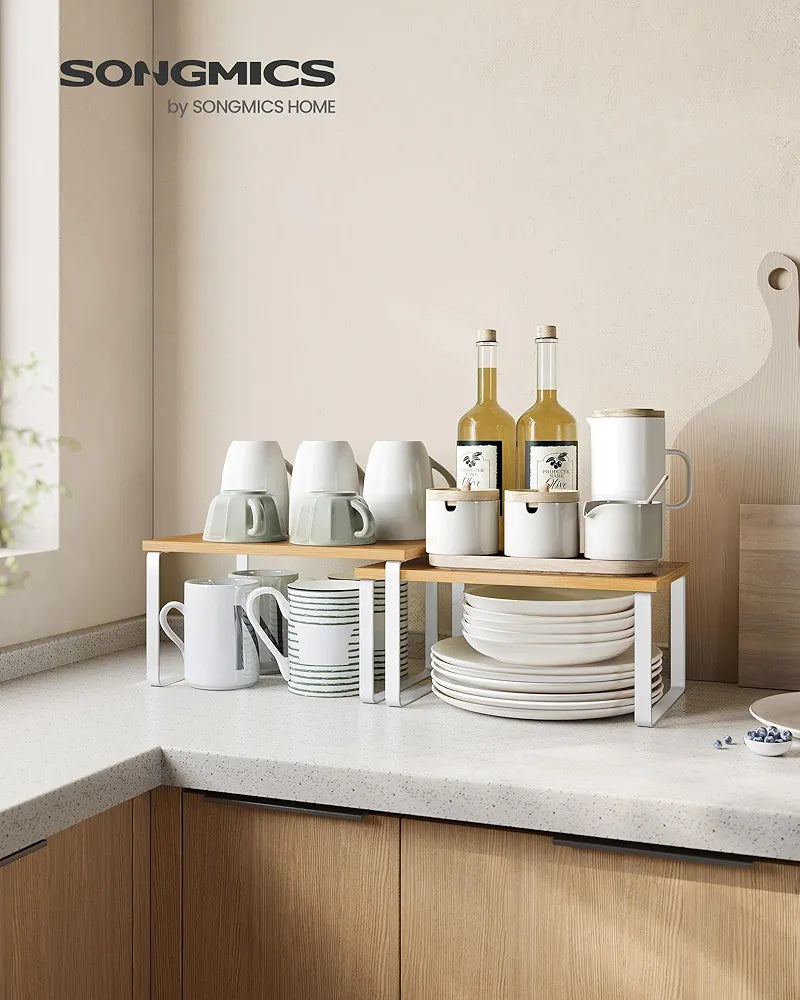 Cabinet Organizer Shelf, Set of 2