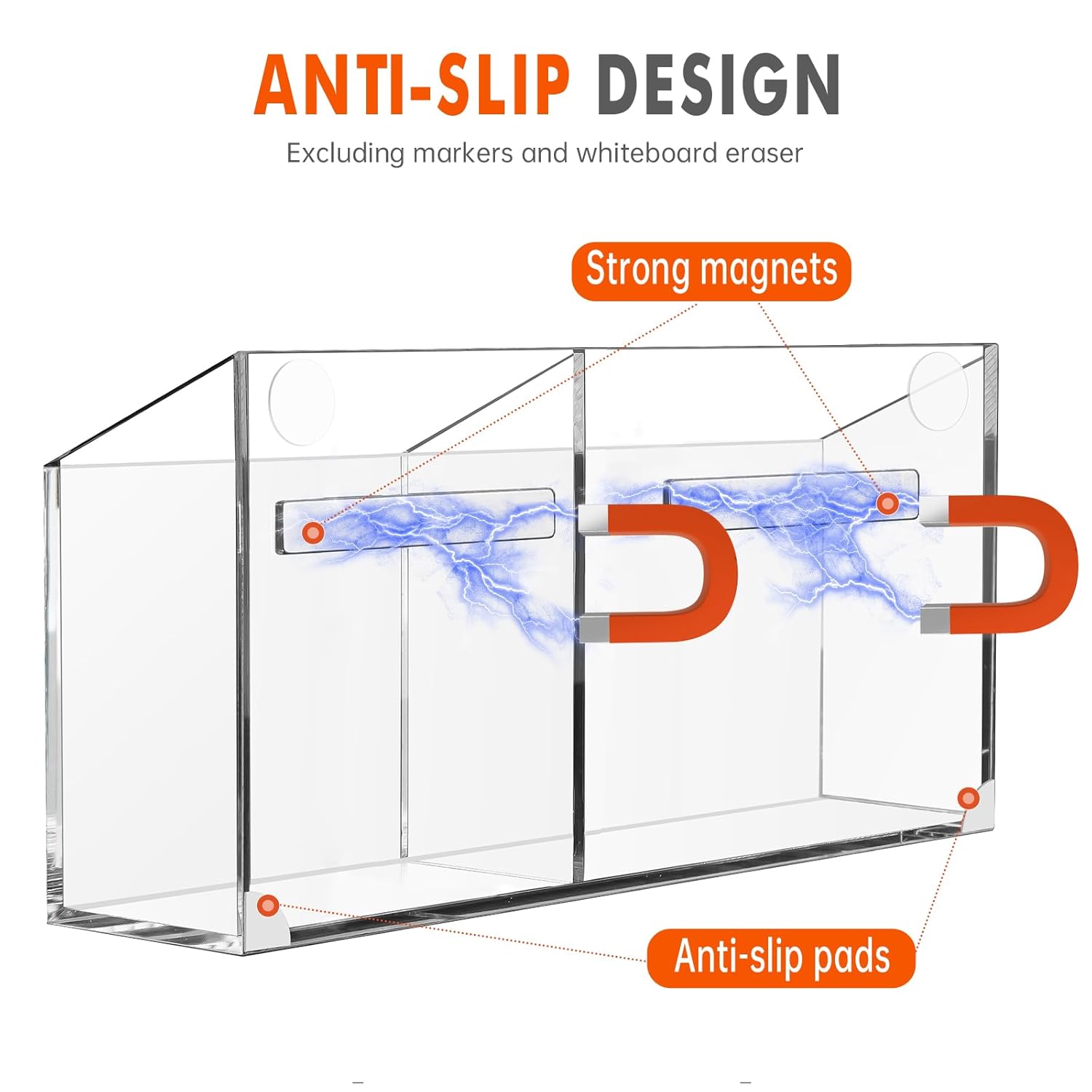 Magnetic Dry Erase Marker Holder for Whiteboard
