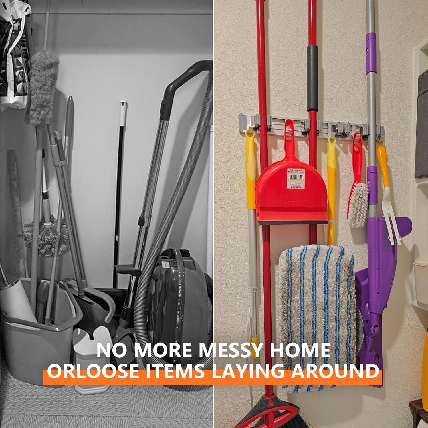 Broom Holder Wall Mount