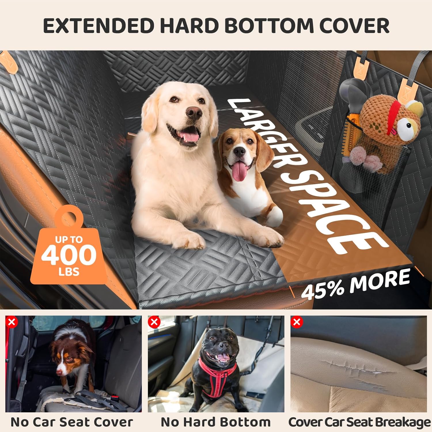 Back Seat Extender for Dogs