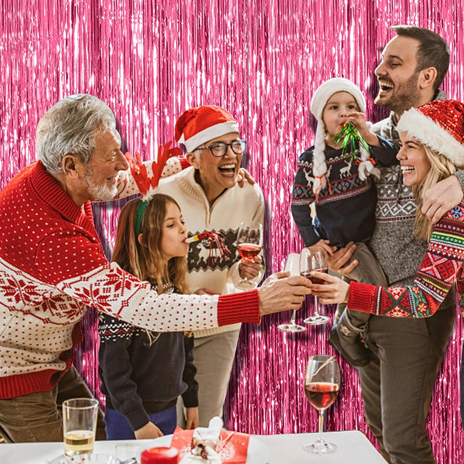 2 Pack Pink Backdrop Party Decorations