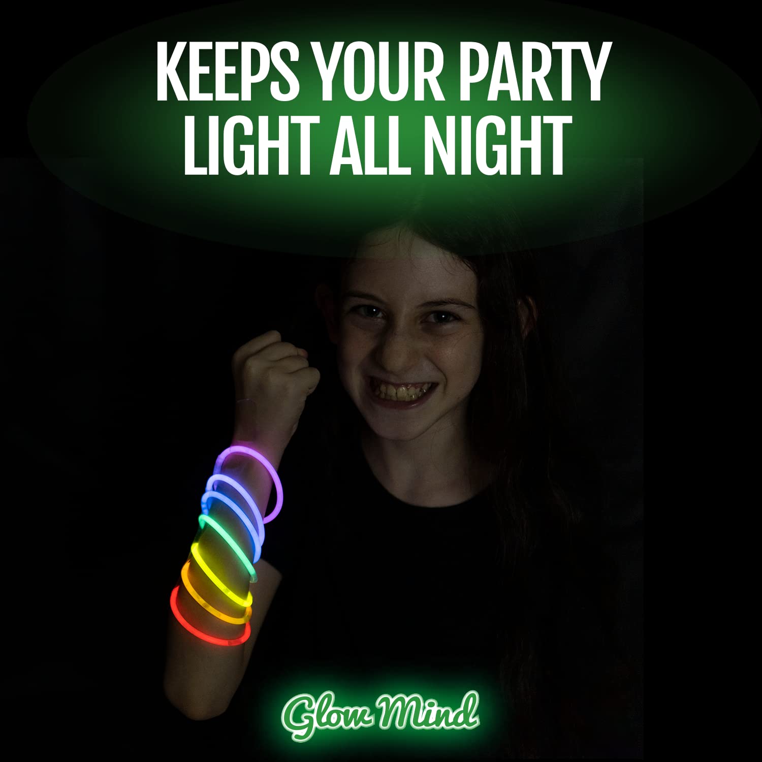 100 Ultra Bright Glow Sticks Bulk Party Pack
