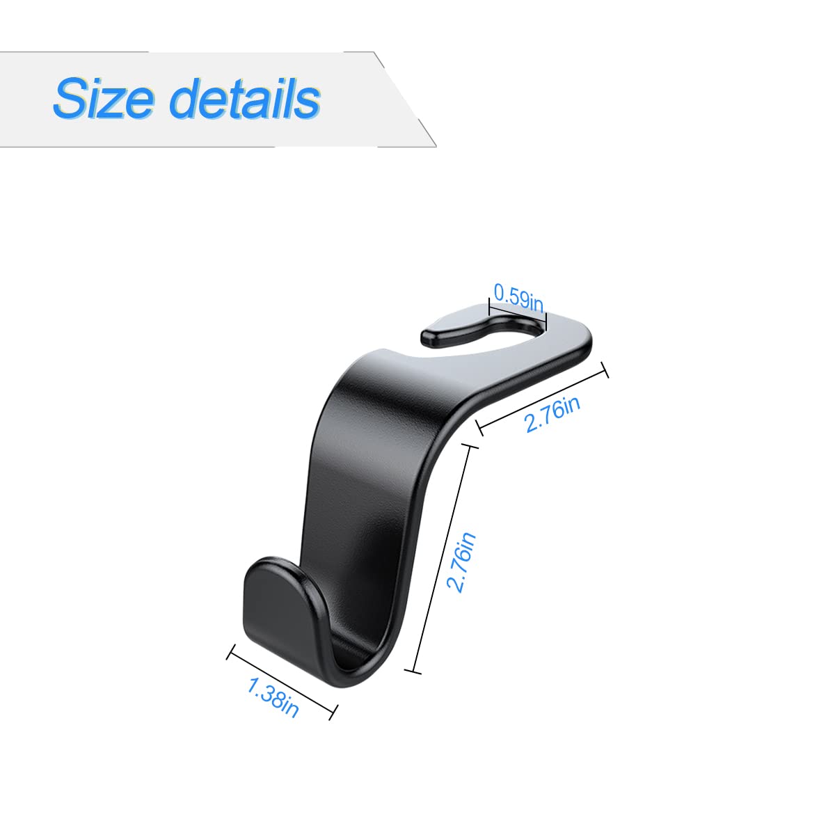 Car Back Seat Headrest Hooks