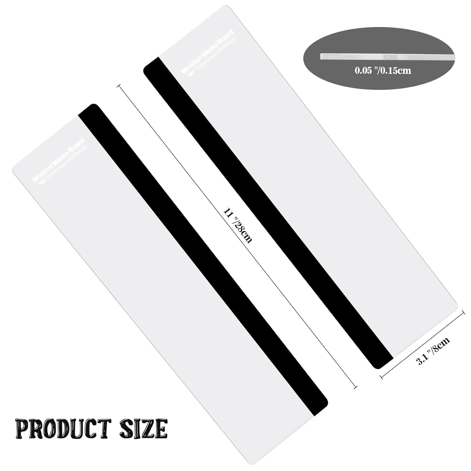 2 pcs Multifunction Computer Monitor Memo Board