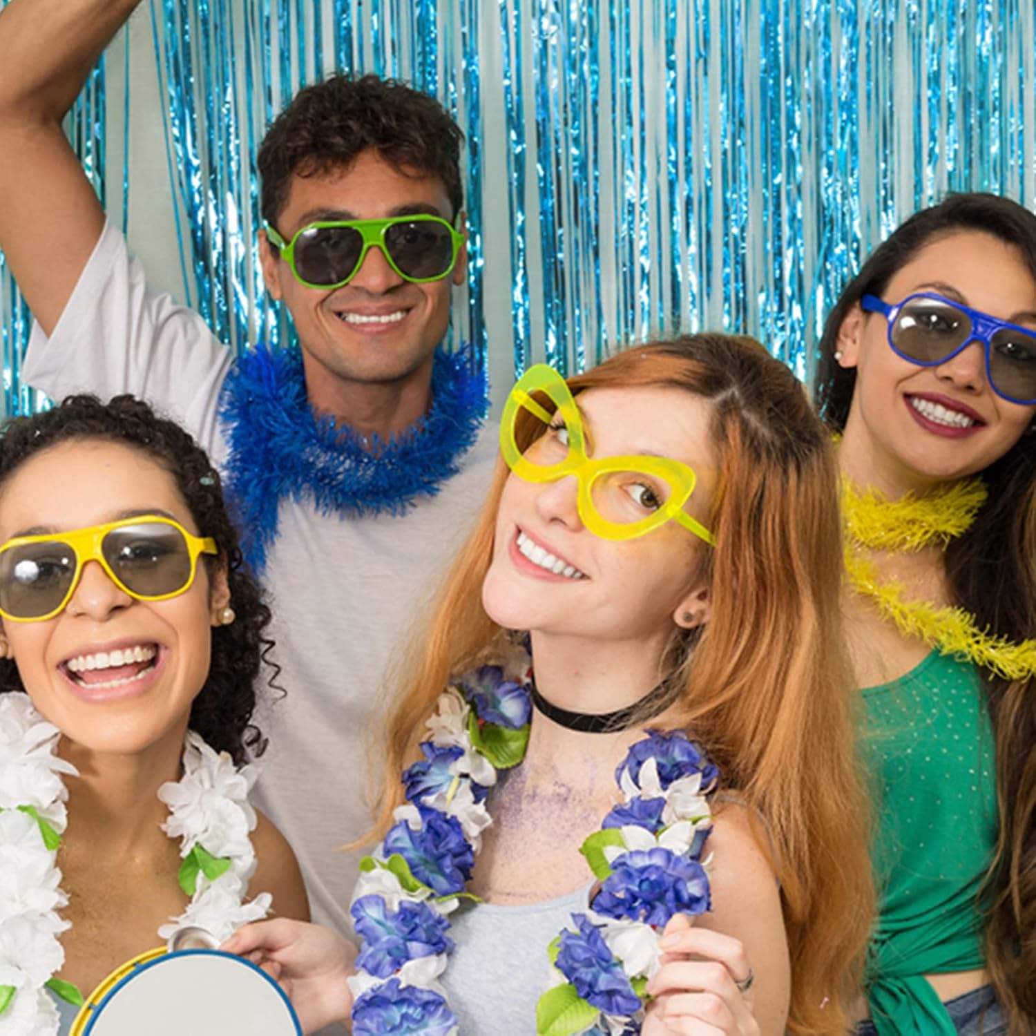 Blue Curtain Backdrop, 2 Pack