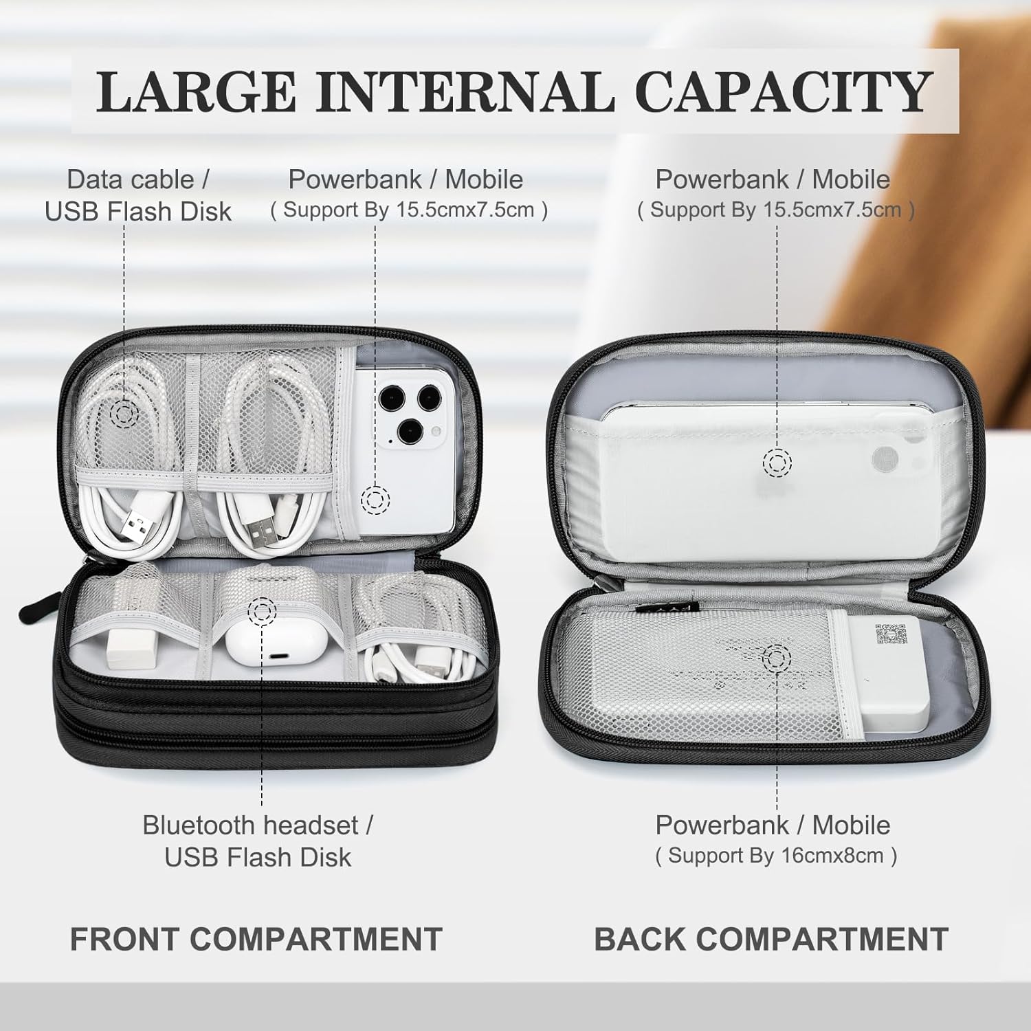 Travel Cable Organizer Pouch