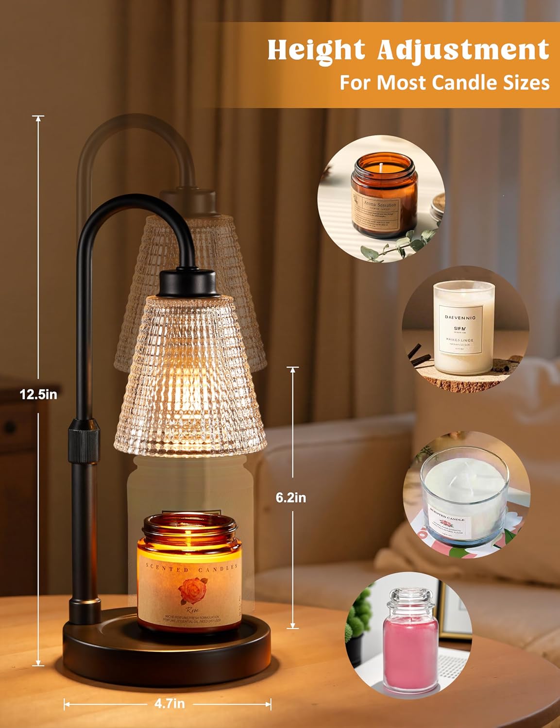 Candle Warmer Lamp with Timer