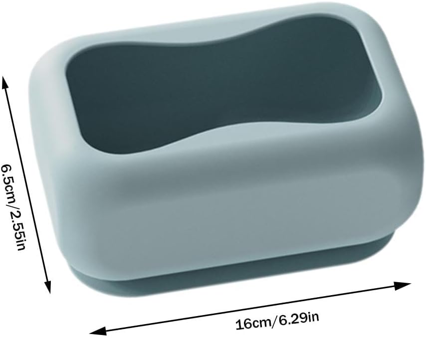 Silicone Tissue Box Holder, Gray