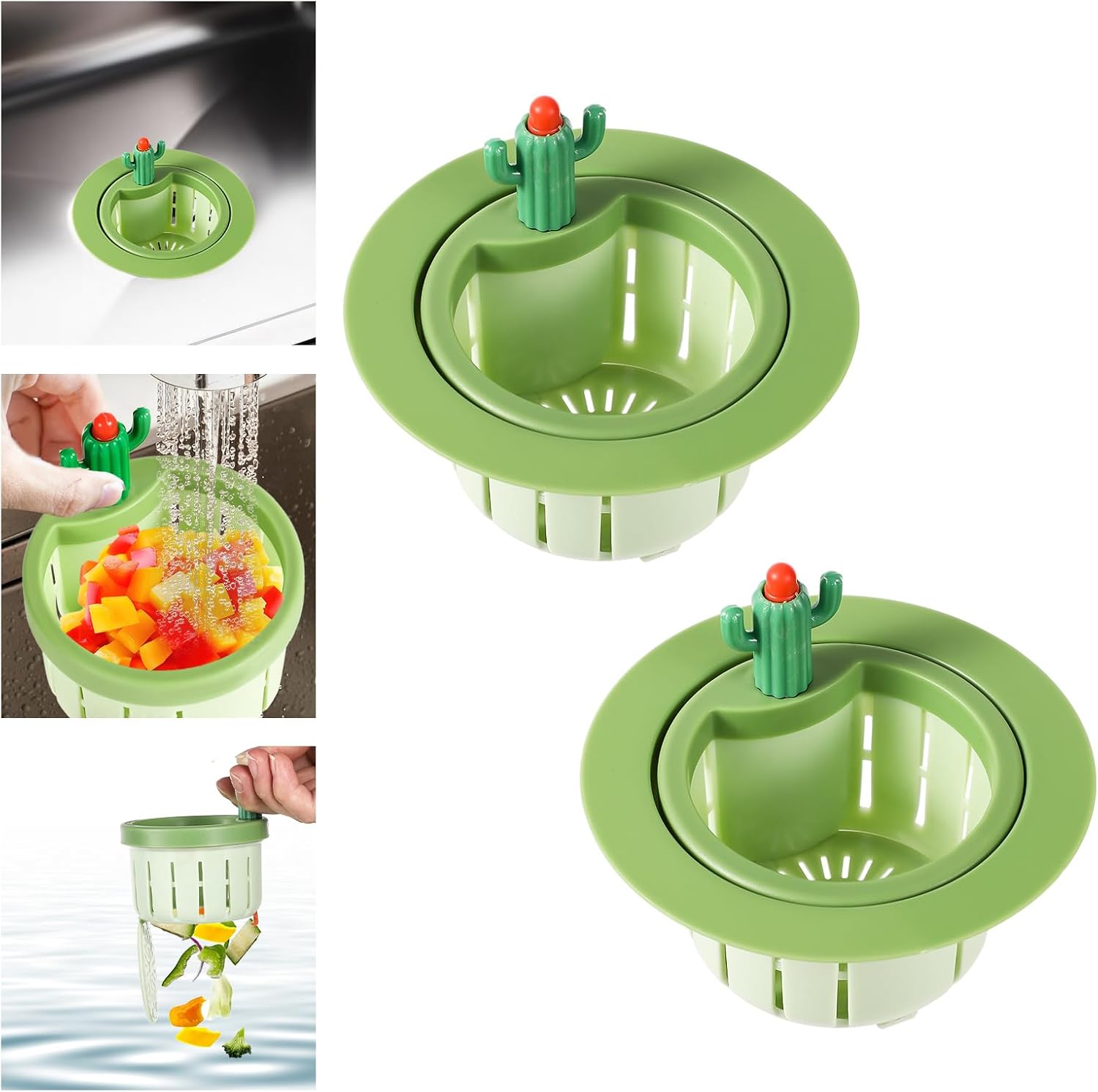 Cactus Sink Filter Basket, 2pcs