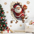 Santa Claus Breakthrough Wall Stickers 3D (3pcs)