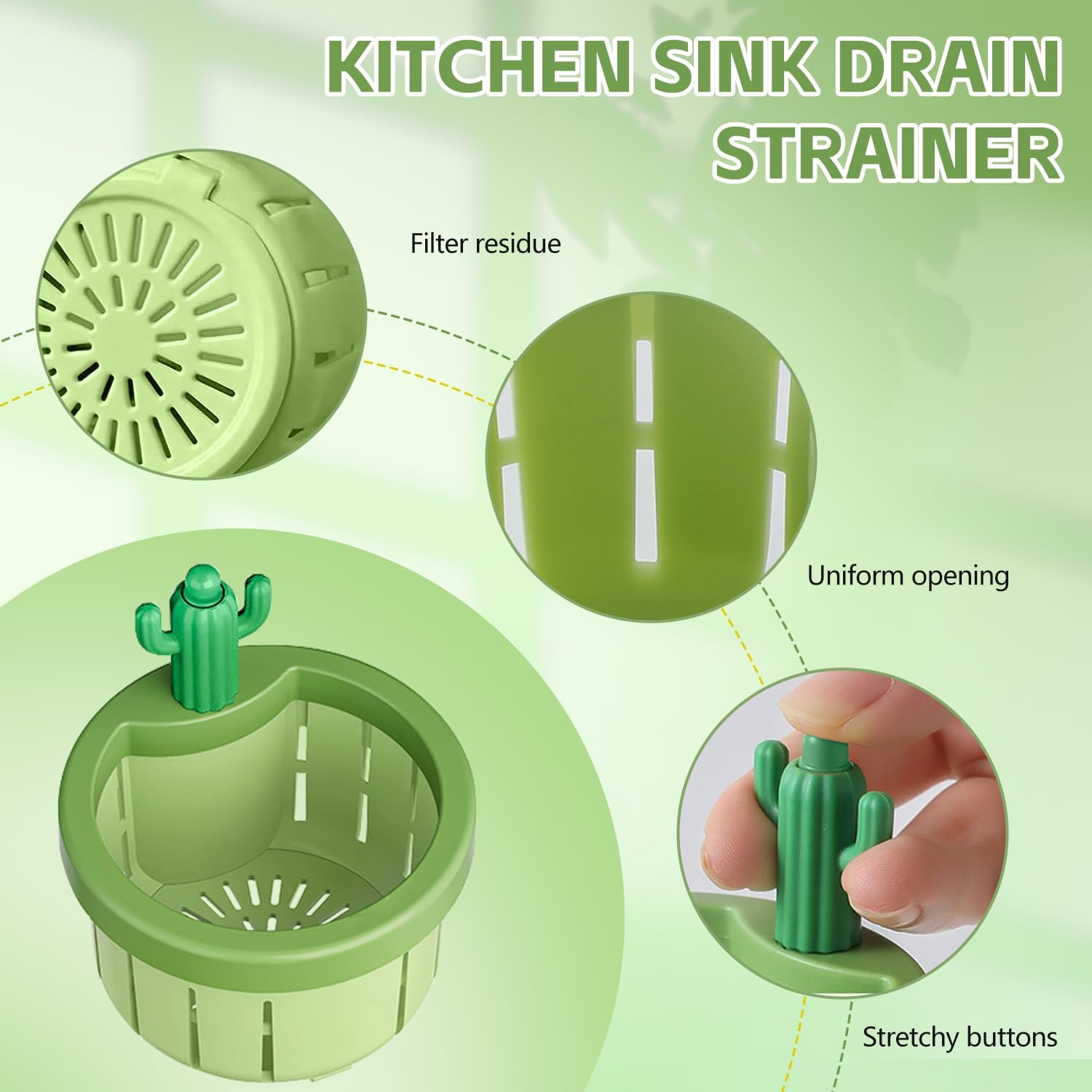 Manual Garlic Rocker with Free Cactus Sink Strainer