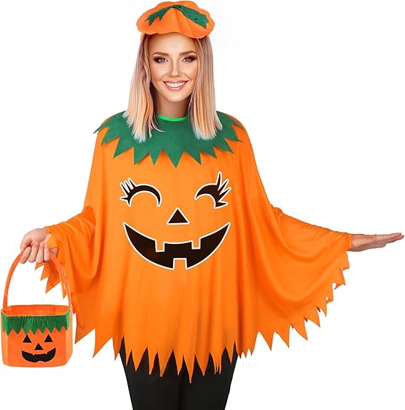 Halloween 3PCS Pumpkin Costume for Women