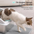 Cat Litter Box with Lid for Big Cats, Litter Mat & Metal Scoop