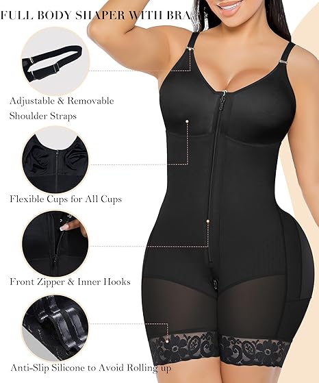 Shapewear for Women Zipper Crotch