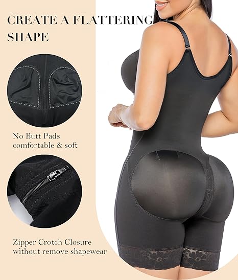 Shapewear for Women Zipper Crotch