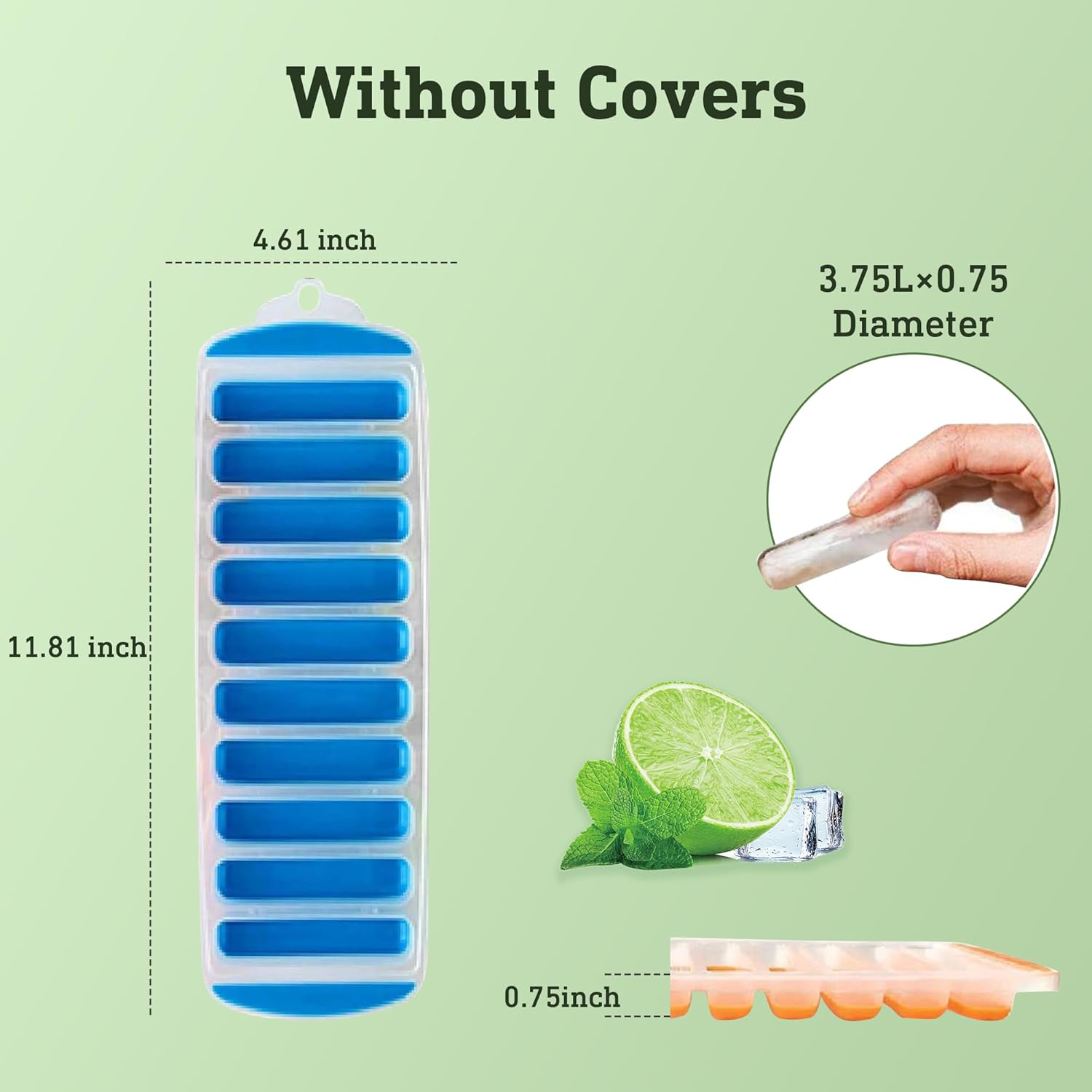 Silicone Ice Stick Cube Trays
