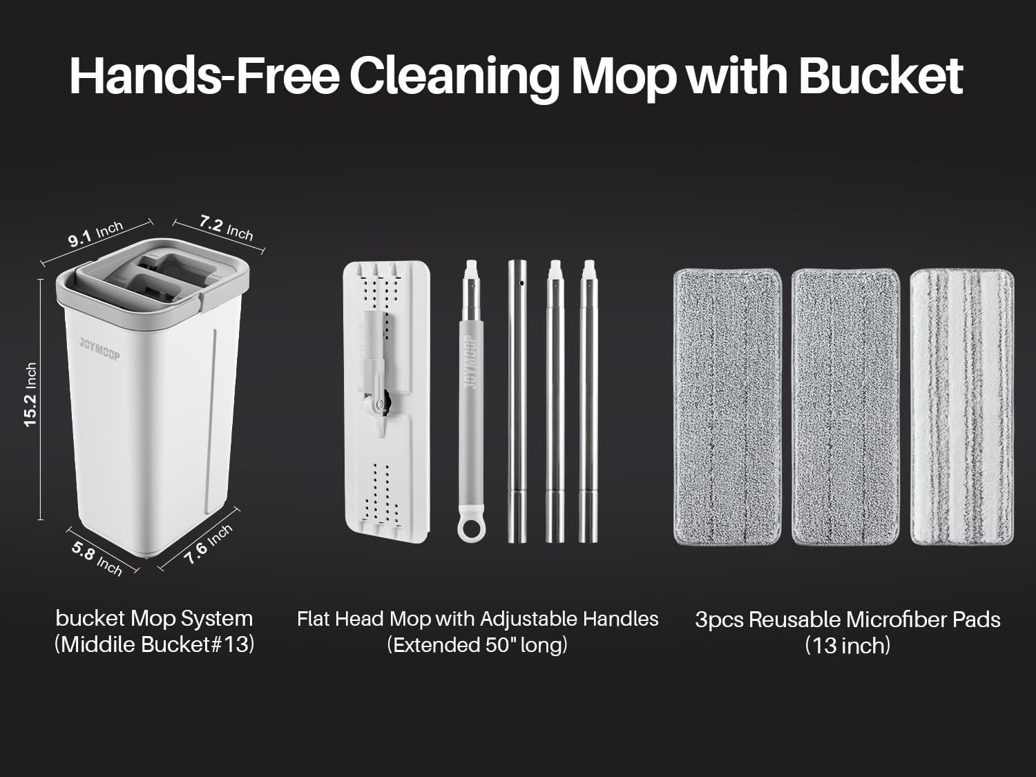 Mop and Bucket with Wringer Set