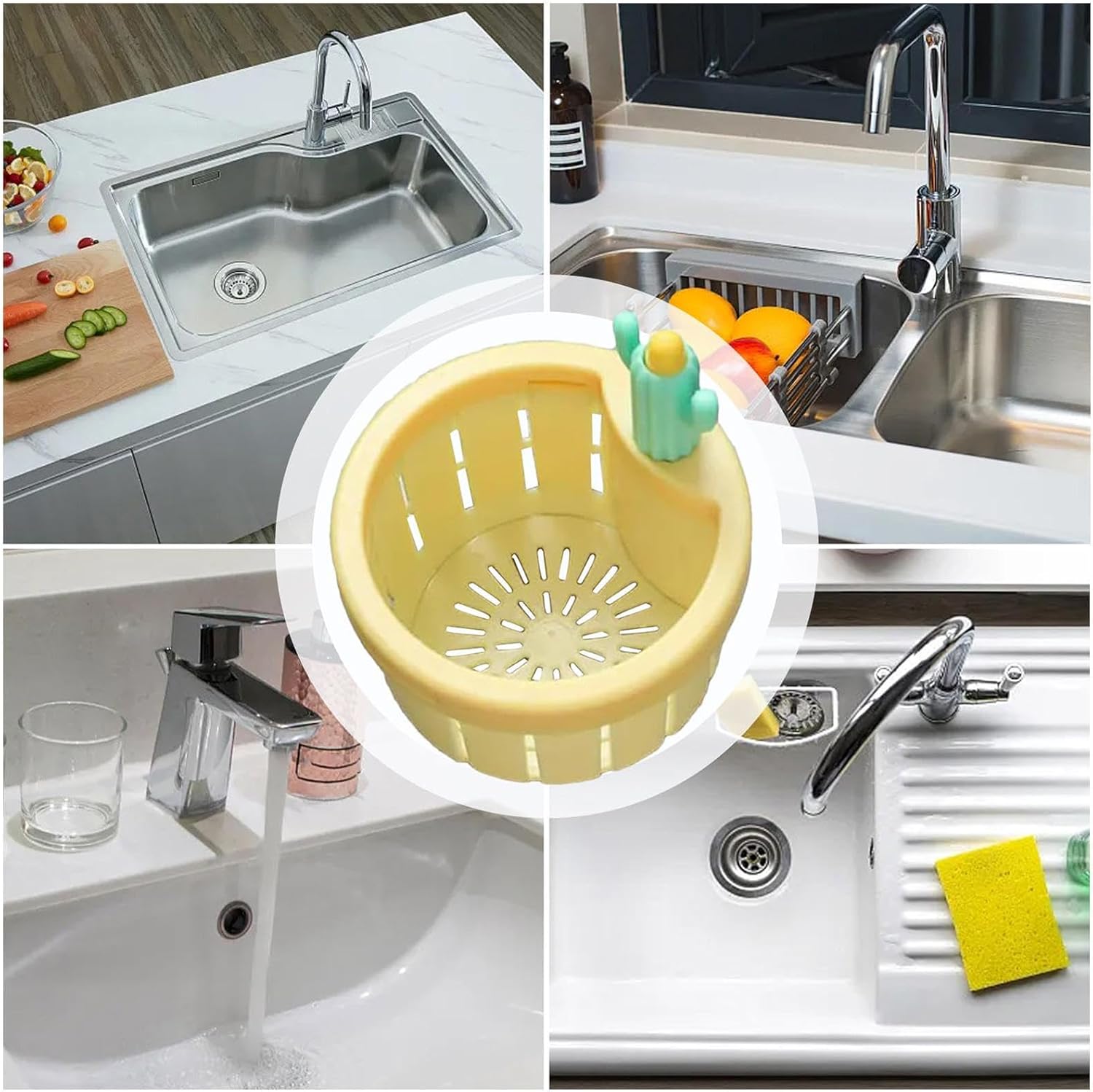 Manual Garlic Rocker with Free Cactus Sink Strainer