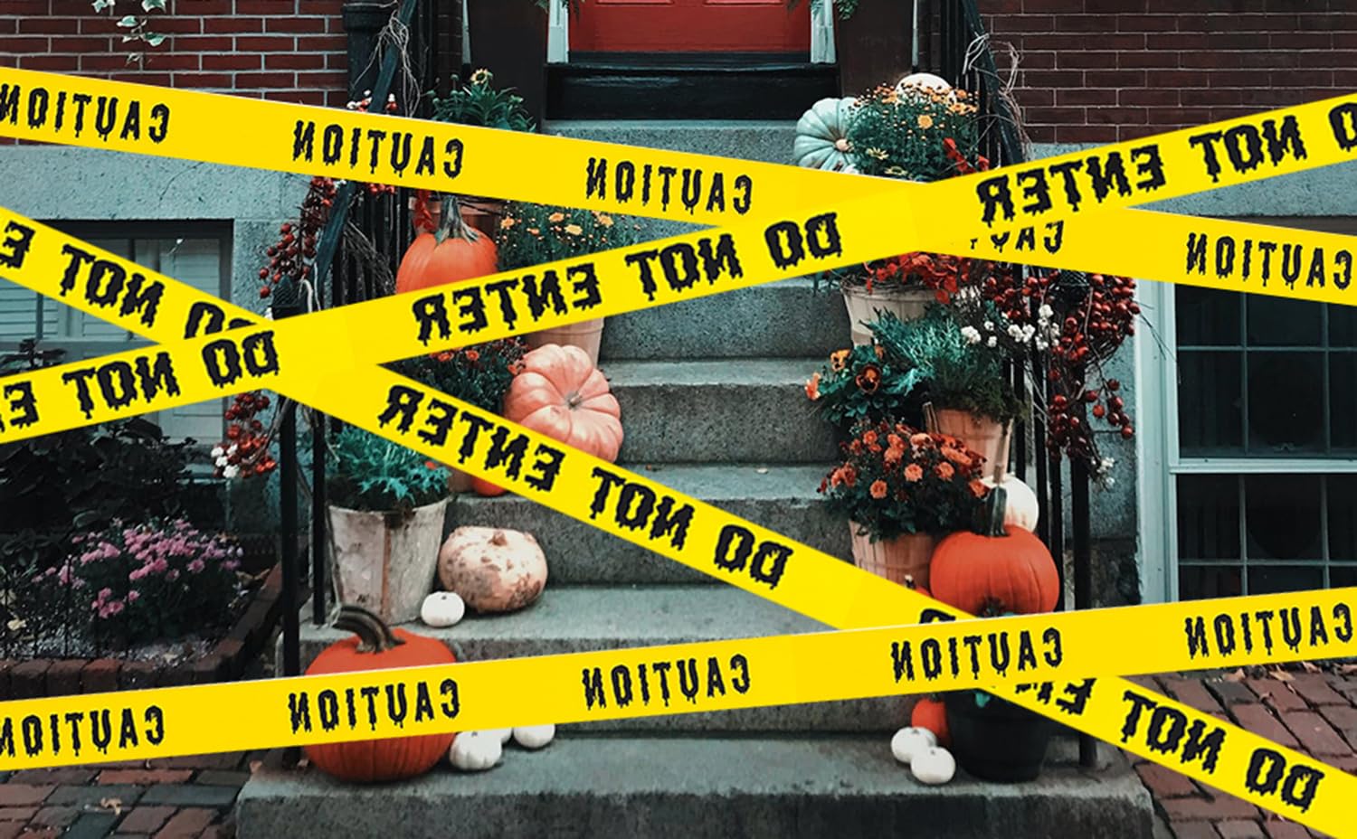 Halloween Decorations Caution Tape 1.9in x 82Ft
