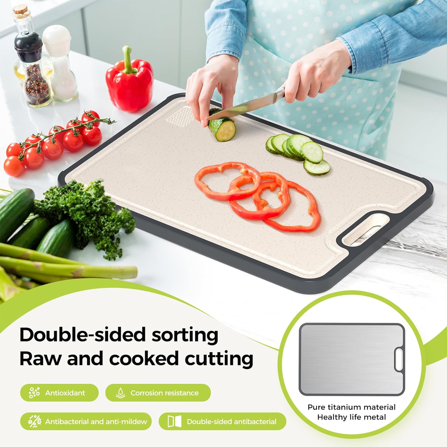 Titanium Cutting Board for Kitchen