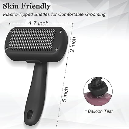 Self Cleaning Shedding Brush for Dogs, Cats, and Puppies